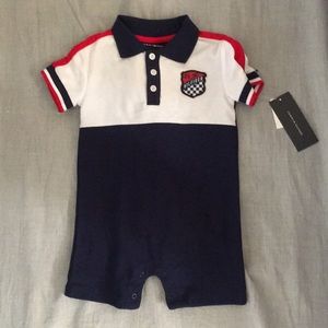 Logo 24M short onesie